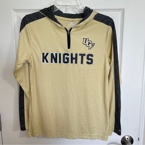 UCF Knights 3/4 zip pullover with hood size youth 16-18